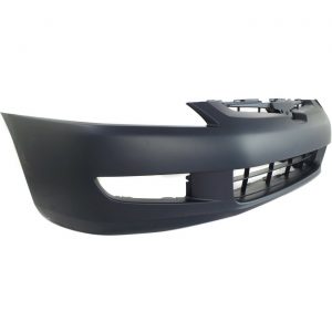 New Bumper Cover Primed With Fog Light Holes Front Side Fits Honda Accord 2003-2005 HO1000212 04711SDPA90ZZ