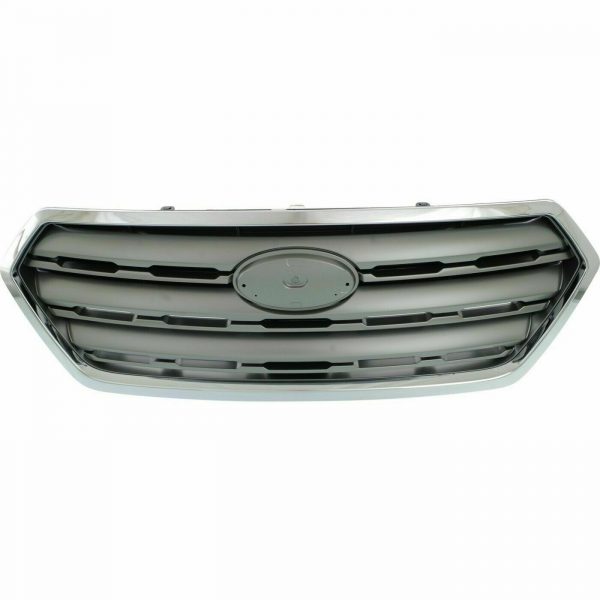 New Grille Assembly Chrome Shell w/ Silver Front Side Fits Subaru Outback 2015-2017 SU1200159 91121AL05A
